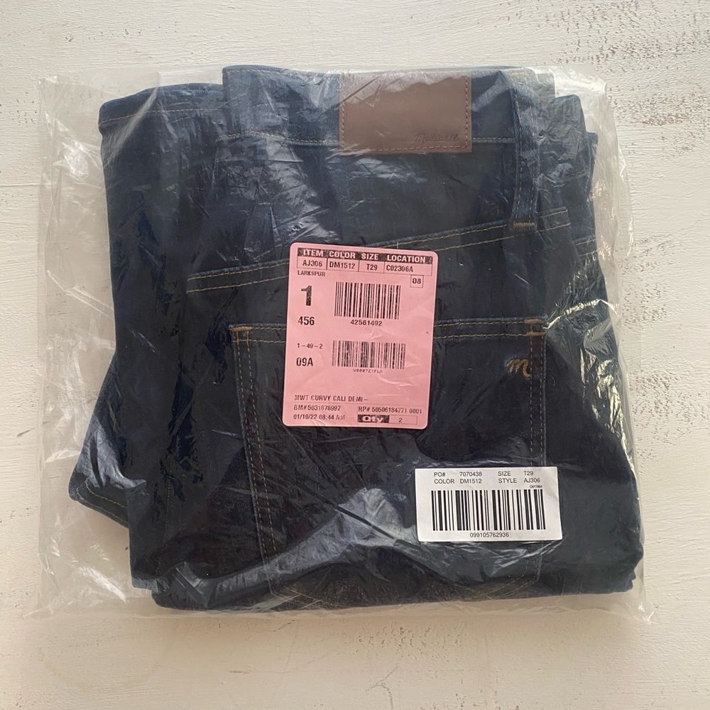 NWT Madewell Curvy Cali Demi-Boot Jeans - Picture 4 of 6